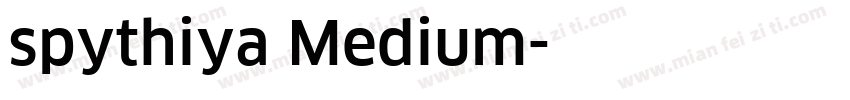 spythiya Medium字体转换